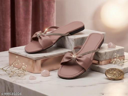 Pink chain slipper  - MC-FASHIONS.COM
