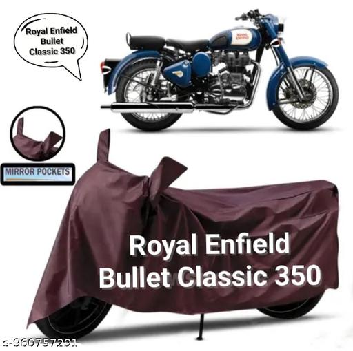 SOWELAR Motorcycle Bike Cover [ MAROOM] -: Modren Design For Exclusive Imported Fabric Quality [ Vullet 350] Overwall Protection,Water Resistant,Sun Protection,Weather Protection For Bike With Full Area Two Wheeler Cover Are Model Bike/Scooty OF [ Bulet 350 ] - MC-FASHIONS.COM