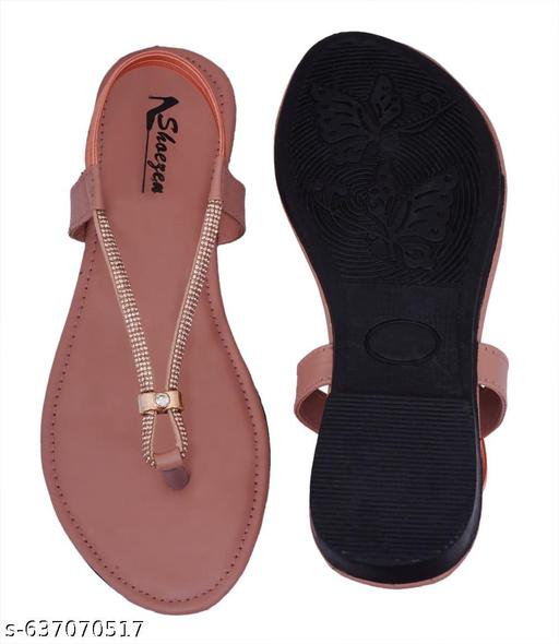 Nagina 2 step lastic sandal  rose gold  - MC-FASHIONS.COM