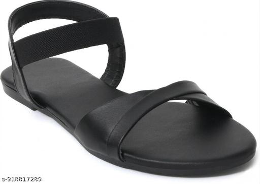 VELMYN Flats For Women Black Slip On Sandals For Women Chain Design Flats Women Footwear Stylish Fancy Daily Use Office Wear Party Wear Casual Ladies Flat Sandals Slippers Chappal Latest Fashion Trendy Comfortable Lightweight Designer. - MC-FASHIONS.COM