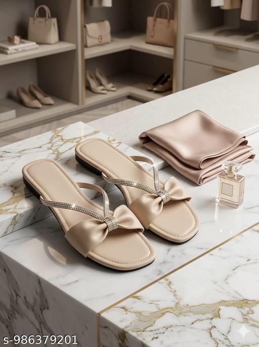 Cream chain slipper - MC-FASHIONS.COM