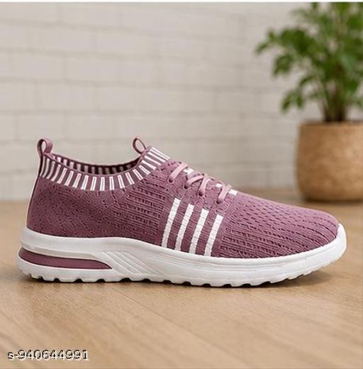 Women’s Air Cushion Lace-Up Walking Shoes | Lightweight Breathable Knitted Sports Sneakers for Daily Wear, Running & Travel - MC-FASHIONS.COM