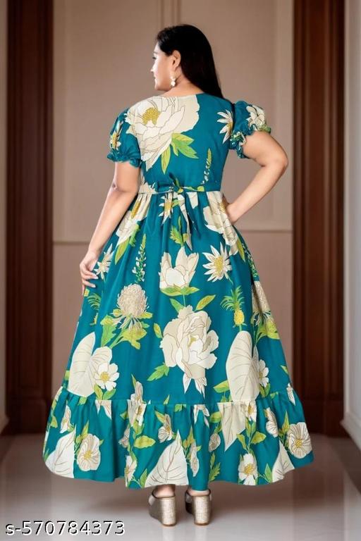 Trendy Cotton Gown For Womans And Girls - MC-FASHIONS.COM