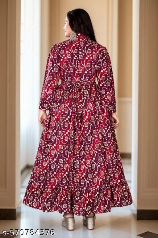 Trendy Cotton Gown For Womans And Girls - MC-FASHIONS.COM