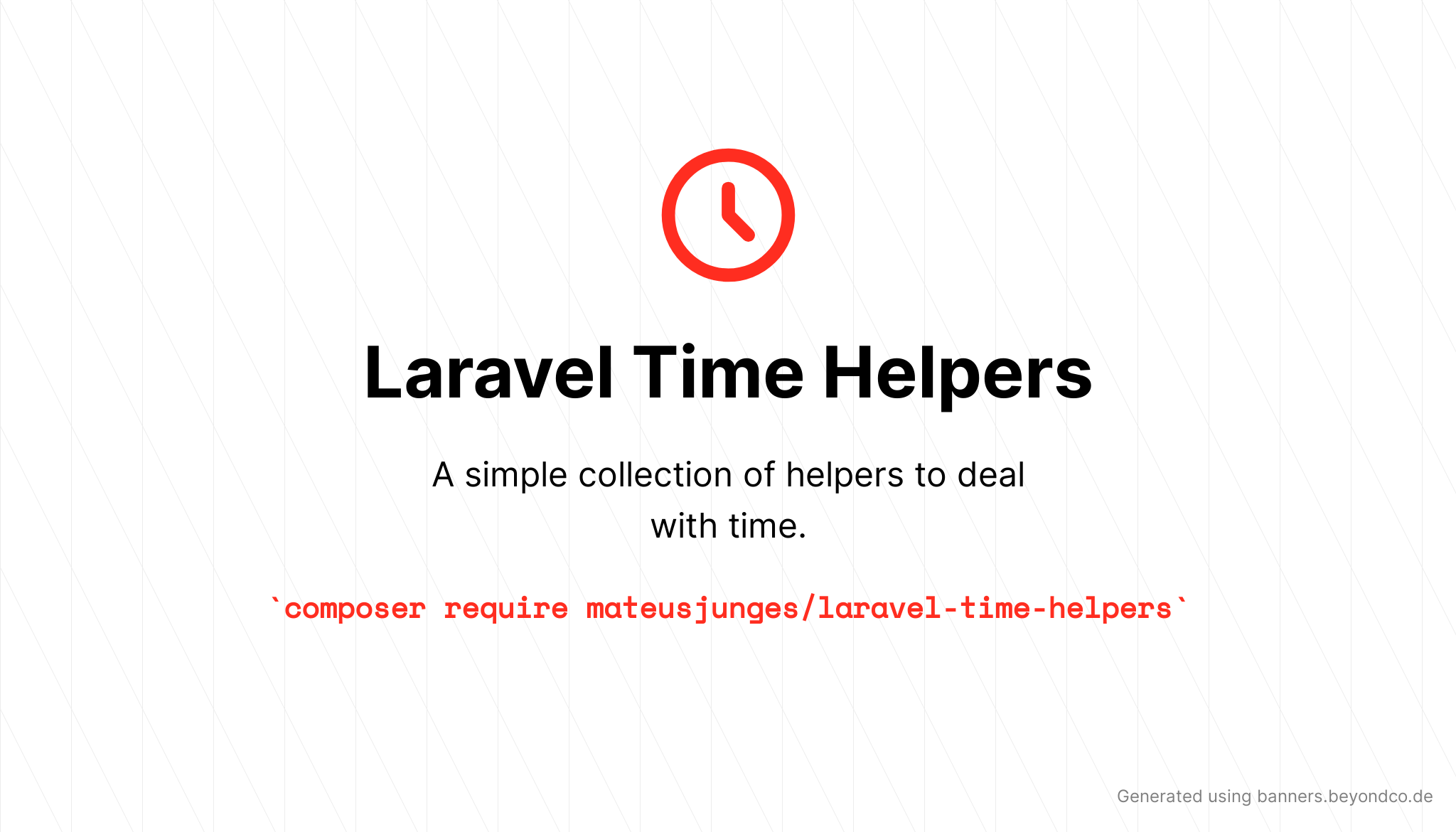 Laravel time helpers logo