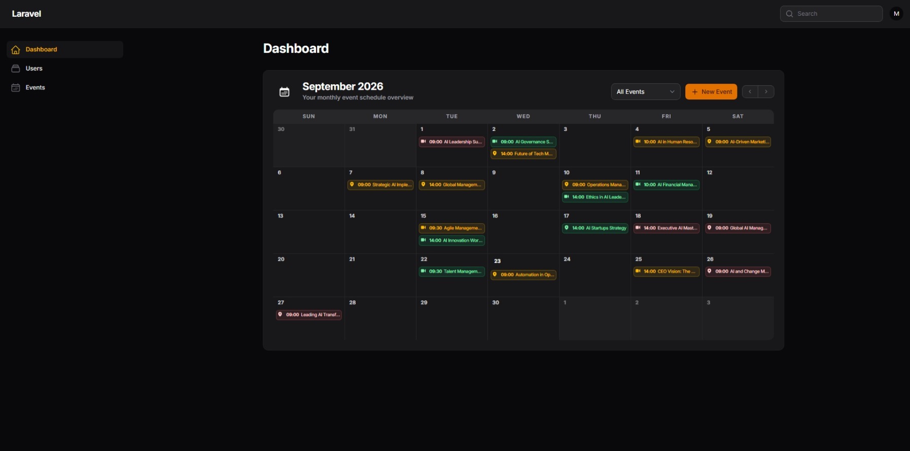 Calendar Widget