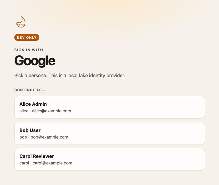 Bohurupee persona picker for Google