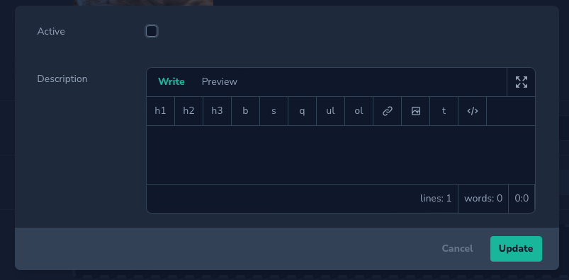 screenshot of field