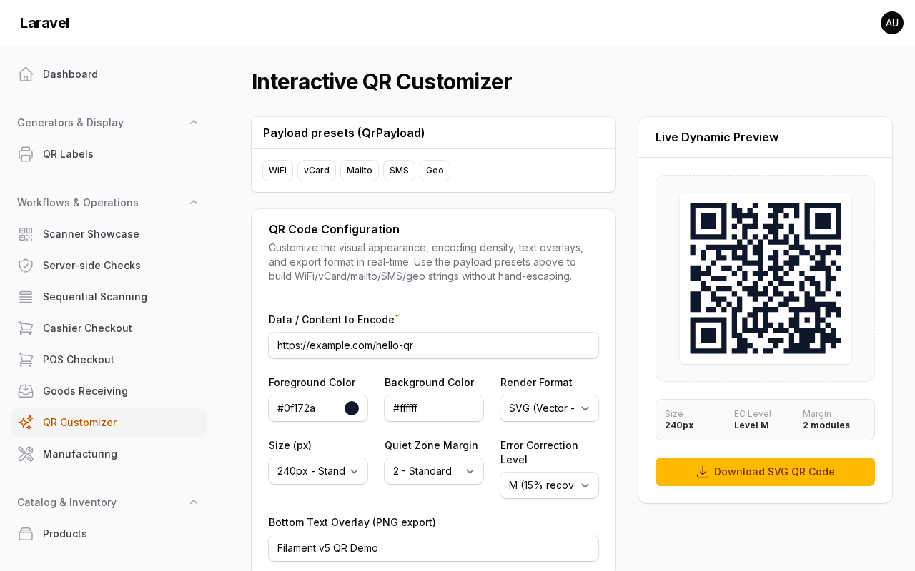 QR customizer
