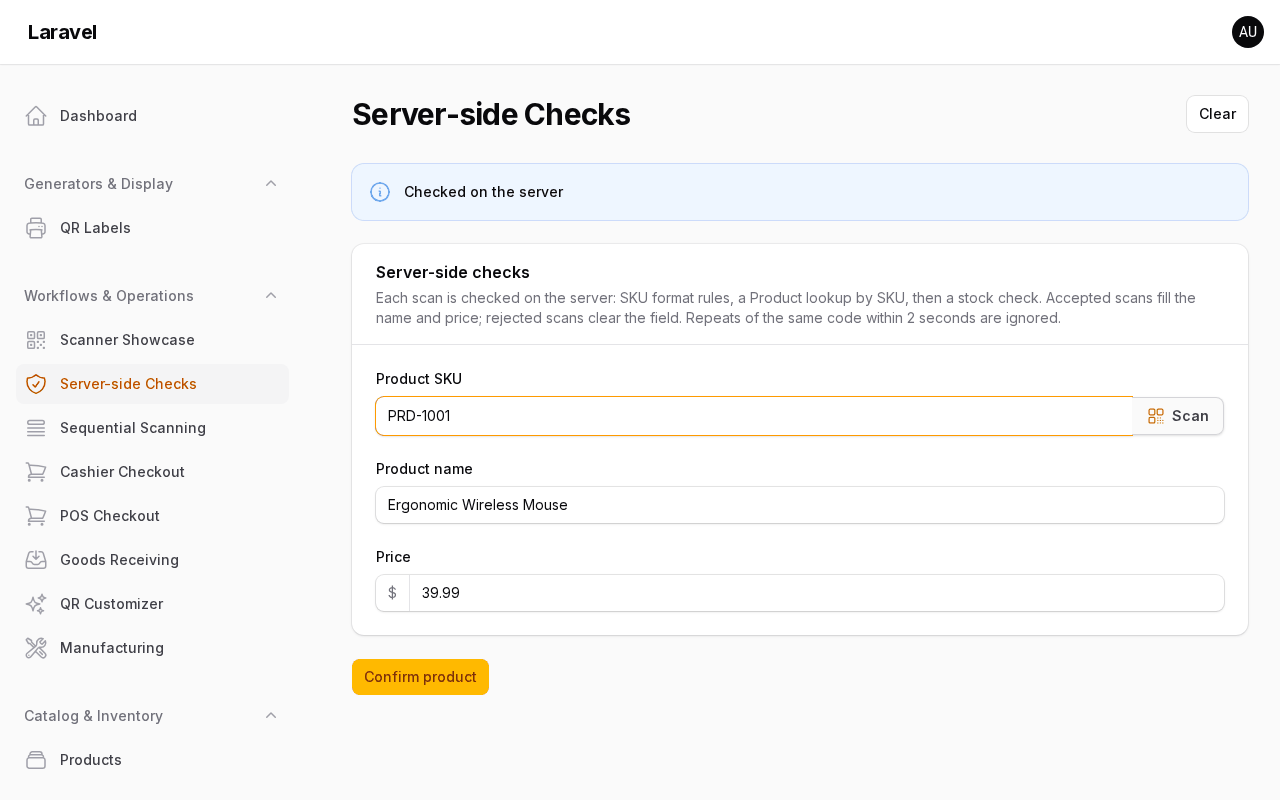 Server check accepted