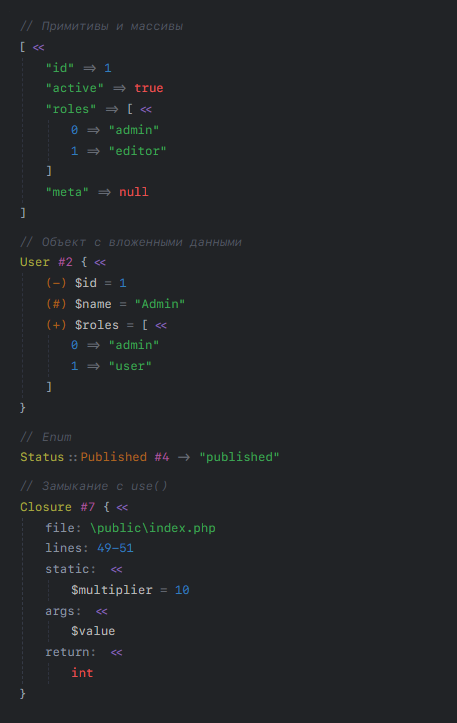 Пример дампа