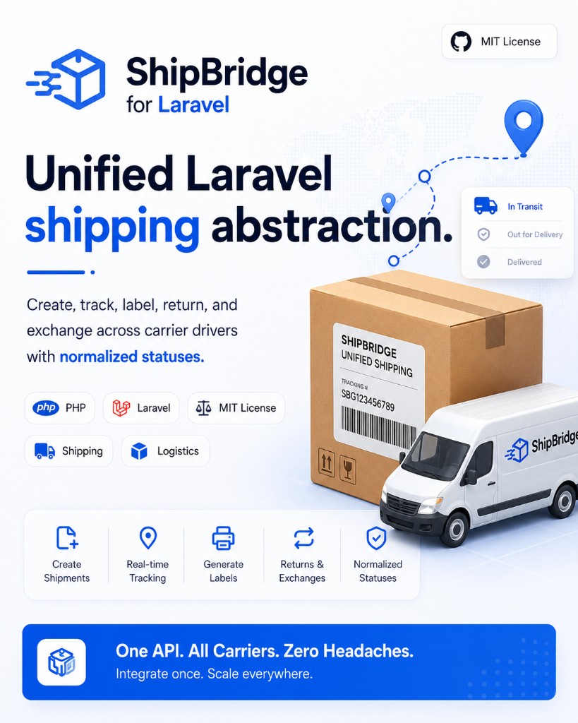 ShipBridge — Unified Laravel shipping