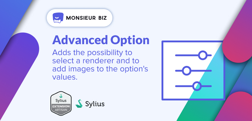 Banner of Sylius Advanced Option plugin