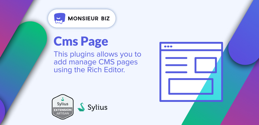 Banner of Sylius CMS Pages plugin