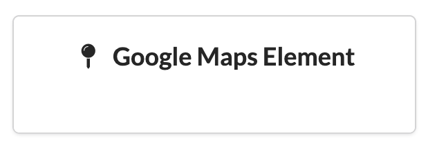 The Google Maps element