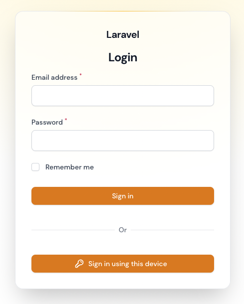 redirect to login page