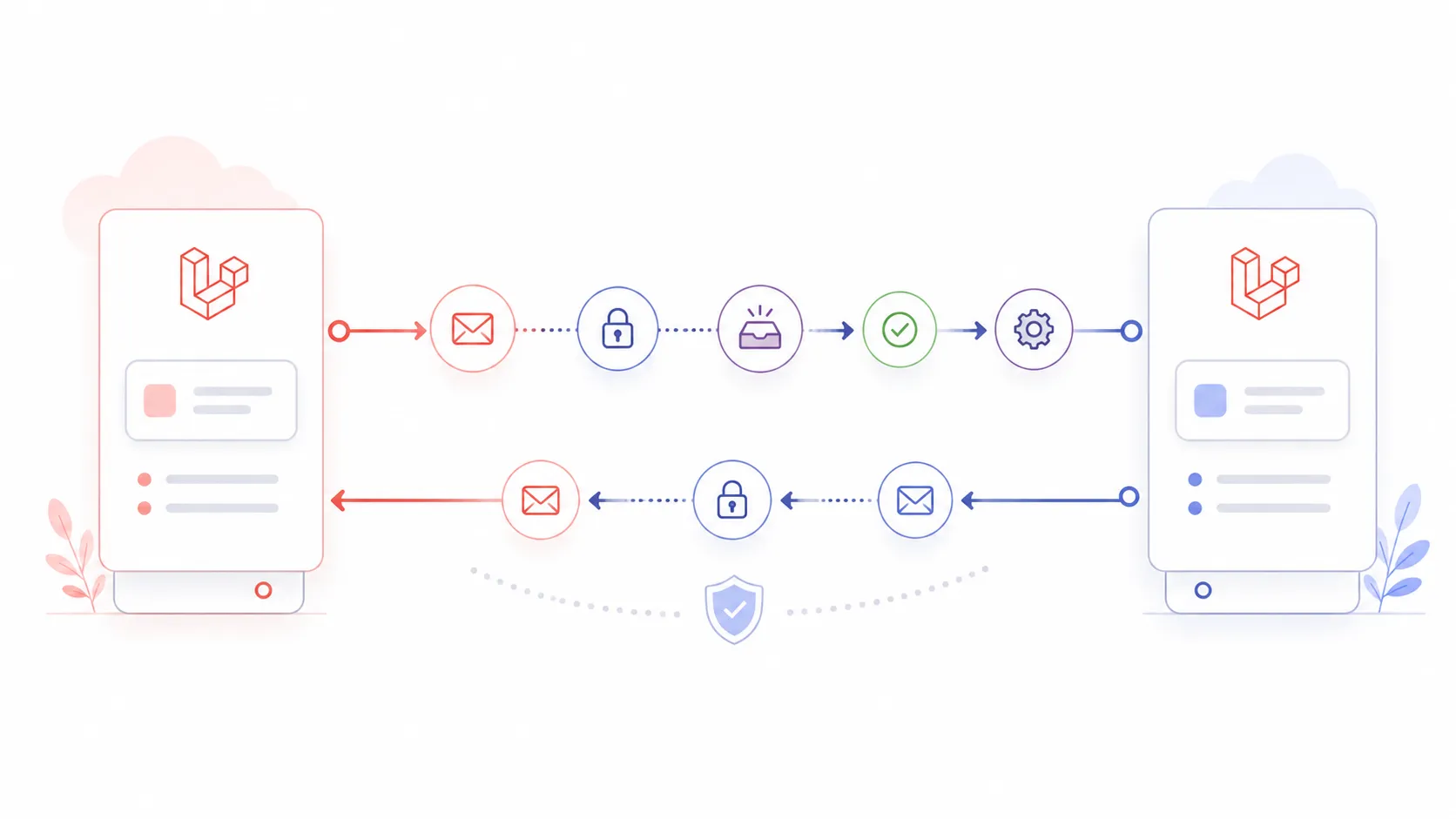 Two Laravel applications communicating logic