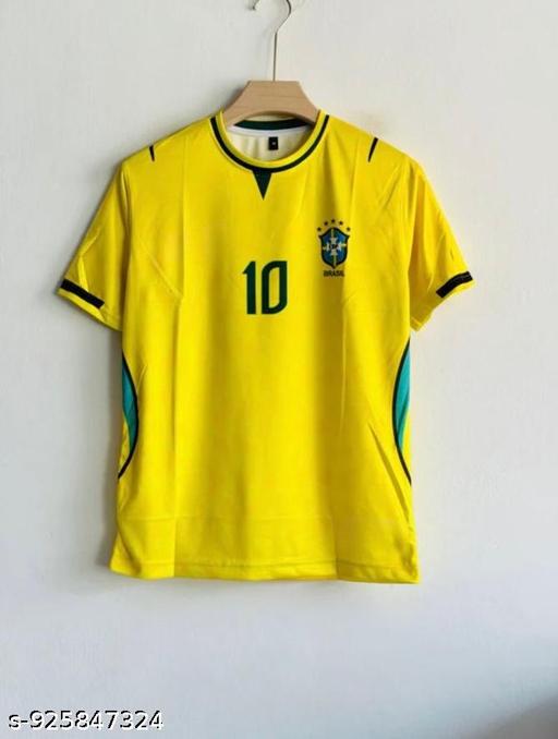Brazil Neymar Jr 10 Iconic Yellow Home Edition Premium Football Jersey – Samba Legend Match Style - Pathoos 