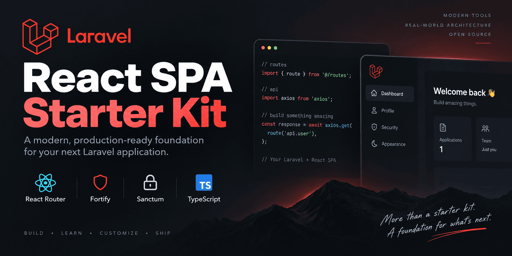 Laravel React SPA Starter Kit