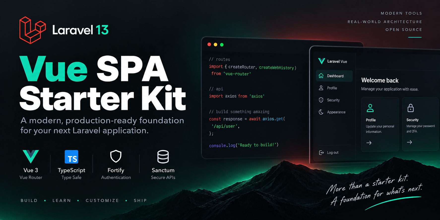 Laravel Vue SPA Starter Kit