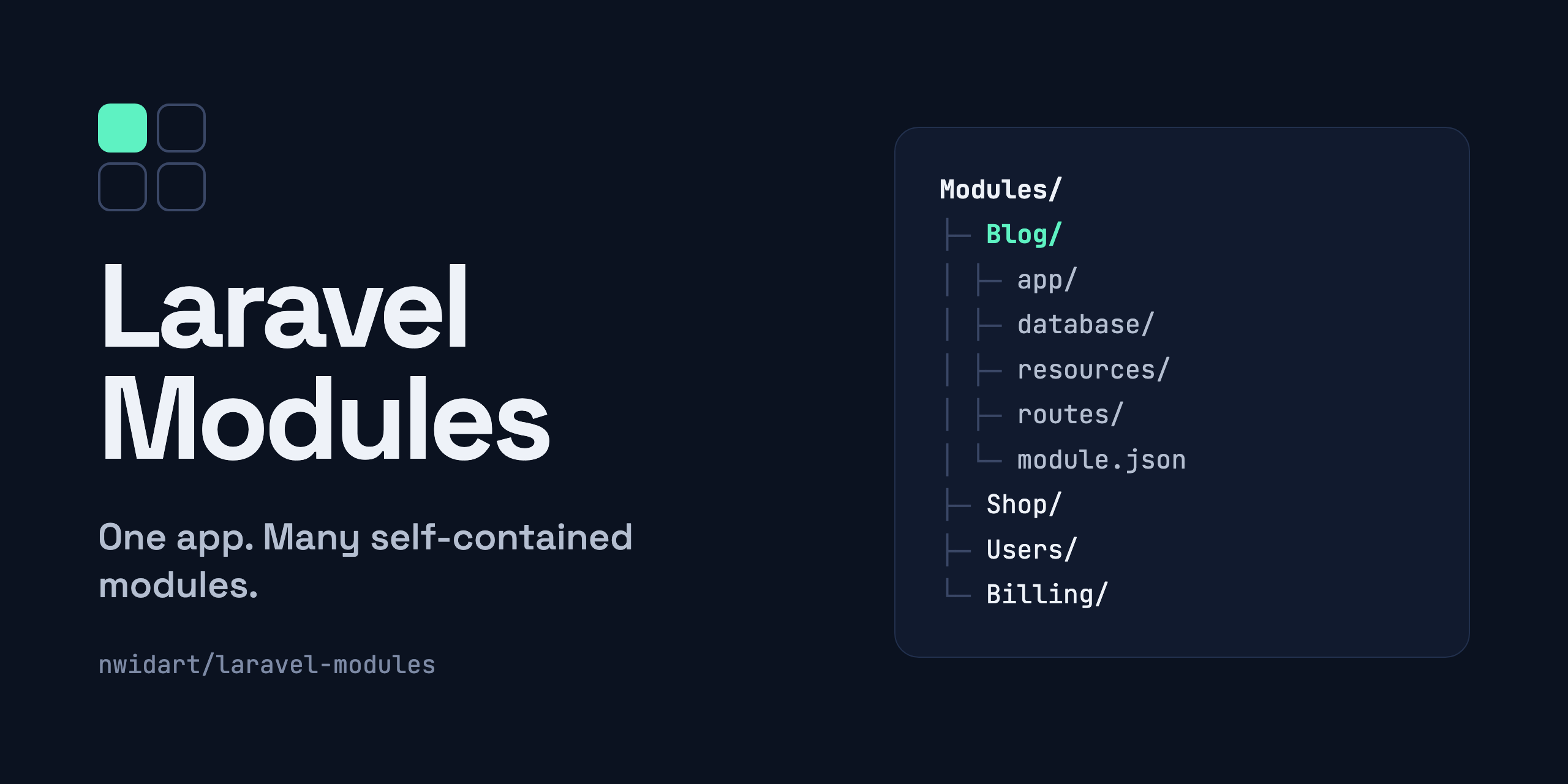 Laravel Modules: one app, many self-contained modules