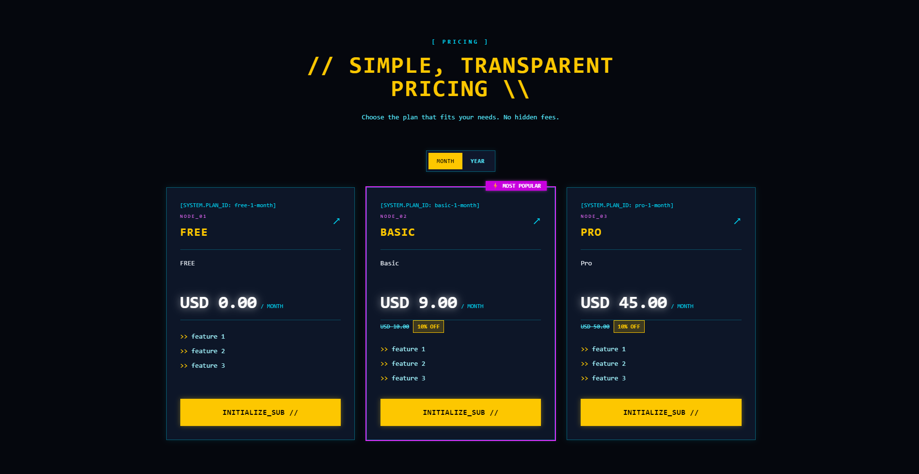 Cyberpunk theme preview