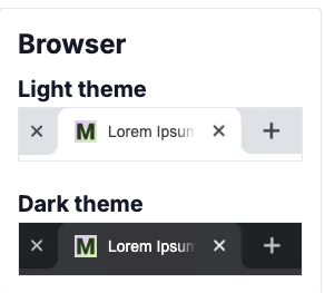Browser tabs
