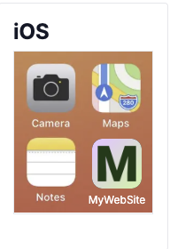 iOS home screen
