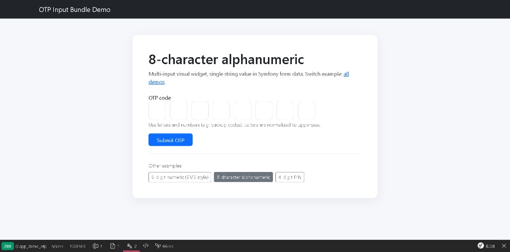 OTP Input Bundle demo