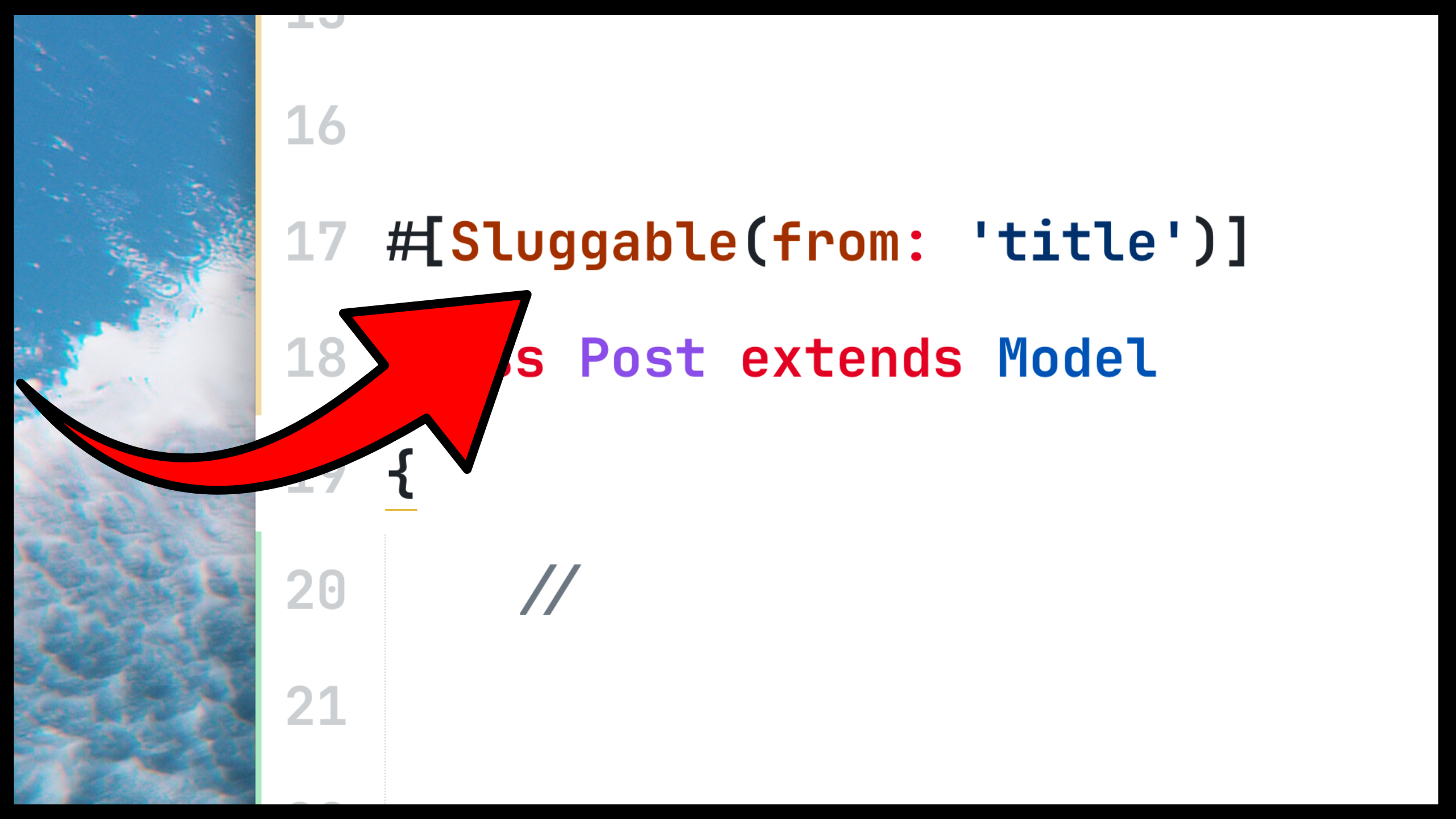 Laravel Sluggable code example