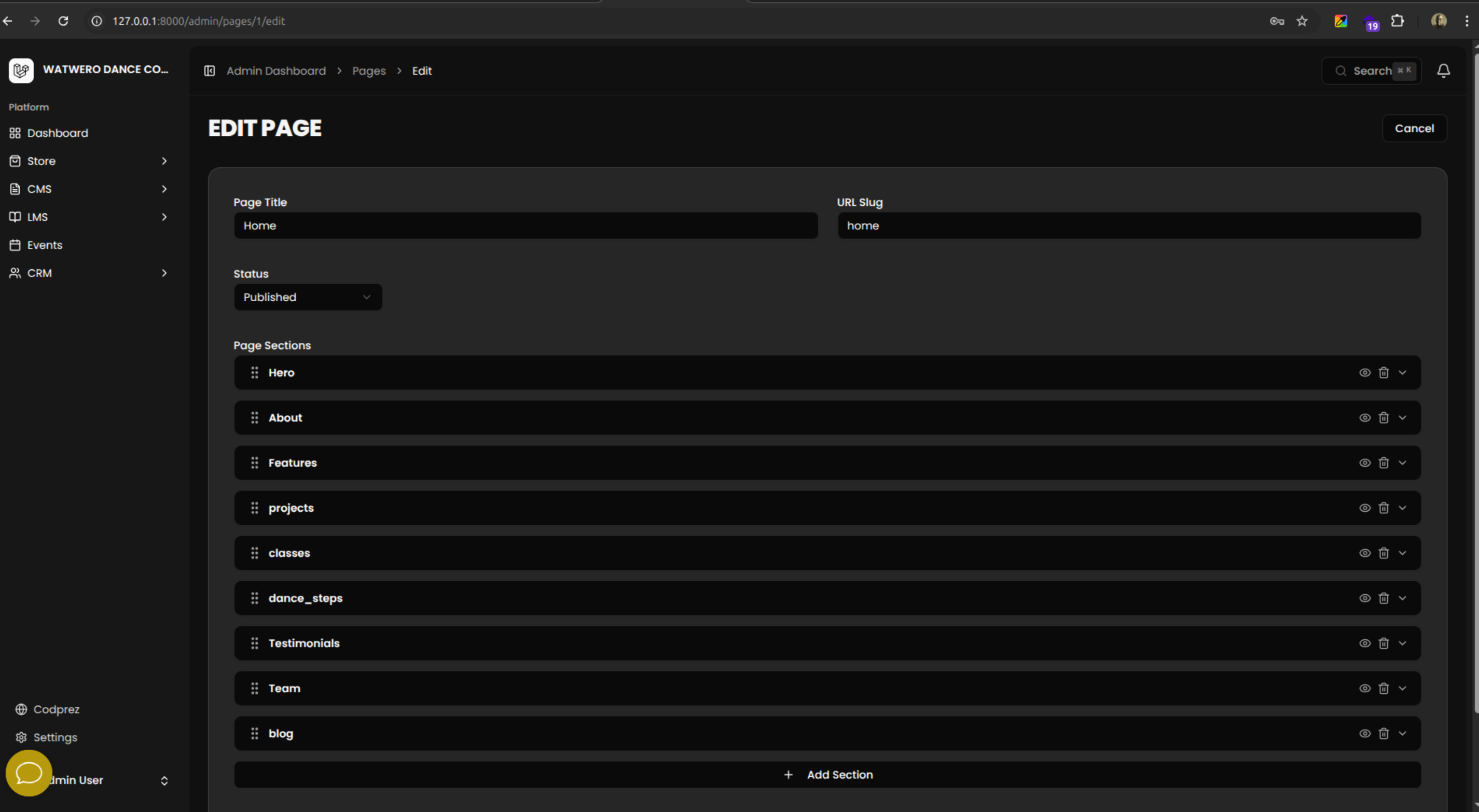 Laravel Page Builder