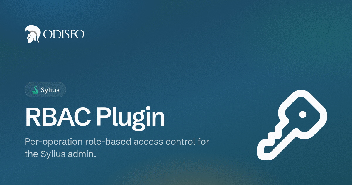 Odiseo Sylius RBAC Plugin