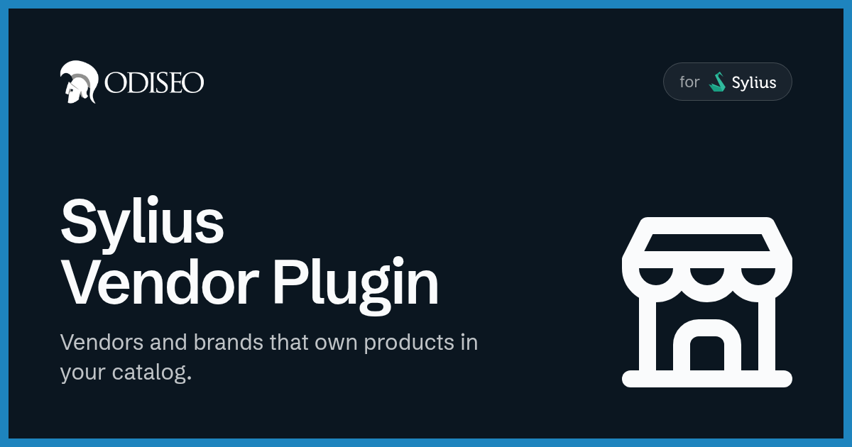 Odiseo Sylius Vendor Plugin
