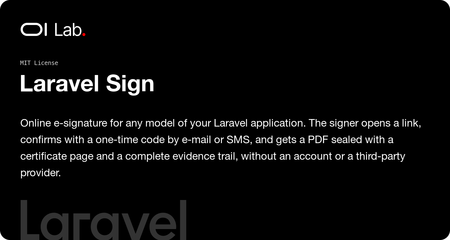 Oi Laravel Sign