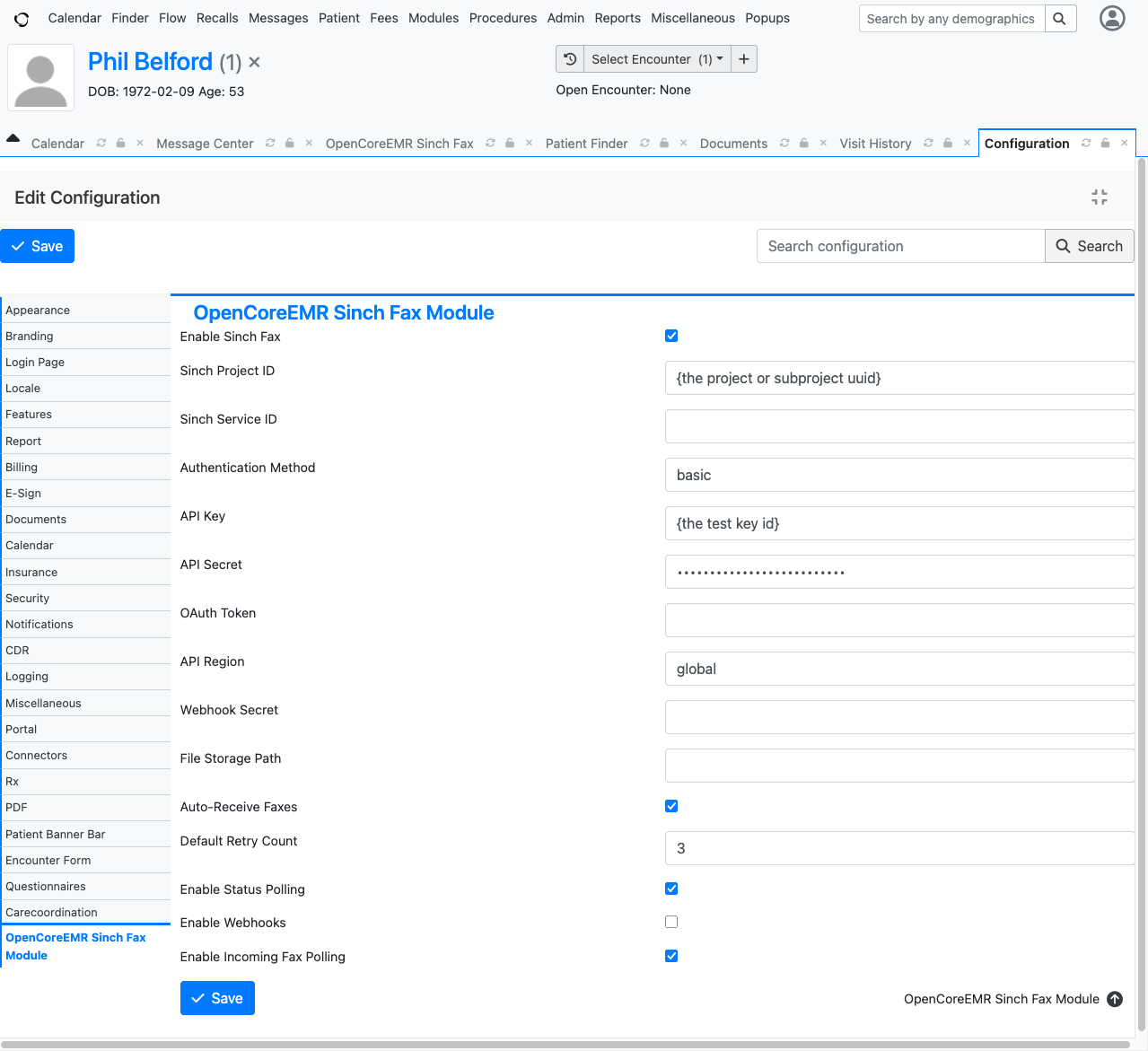 Configuration Settings