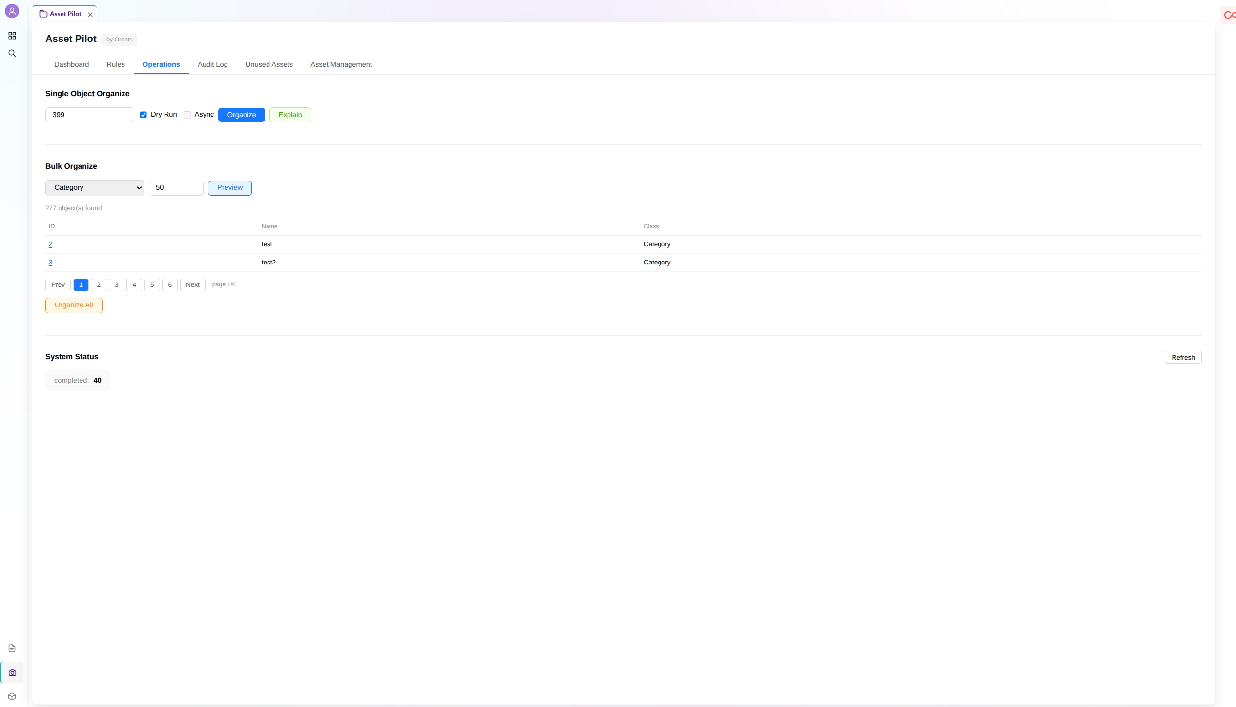 Asset Pilot — Studio UI