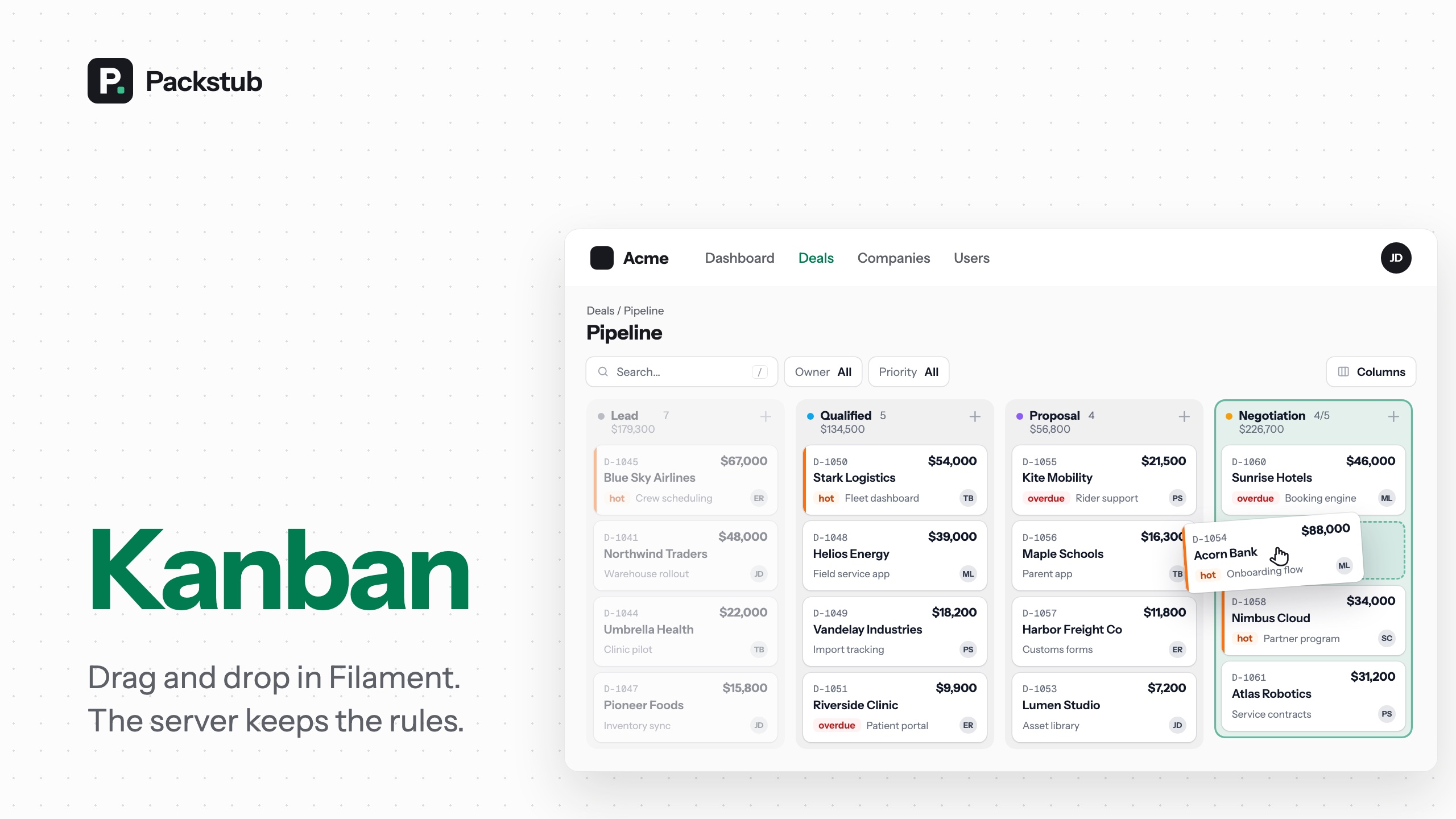 Filament Kanban: a fast Kanban board for Filament
