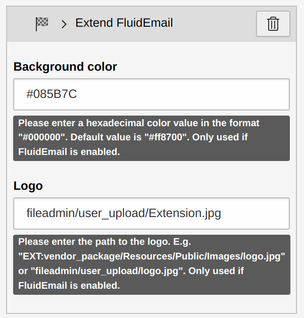 ExtendFluidEmail finisher