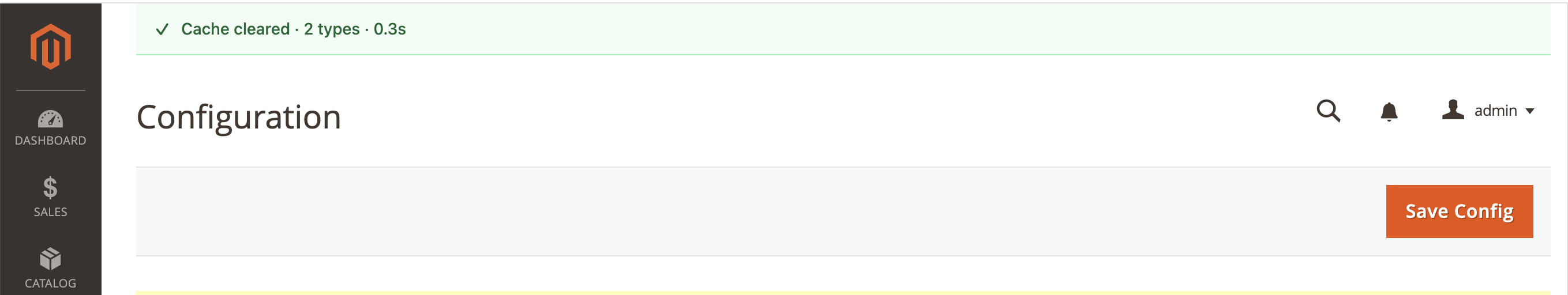 Cache cleared