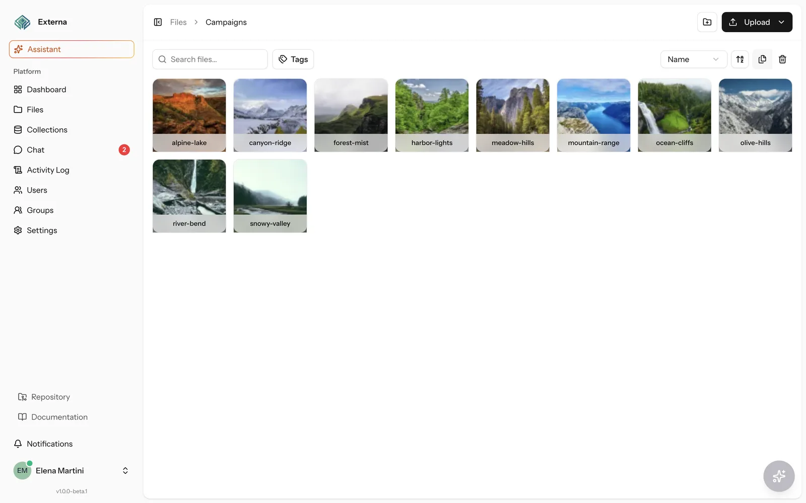 Hierarchical file manager