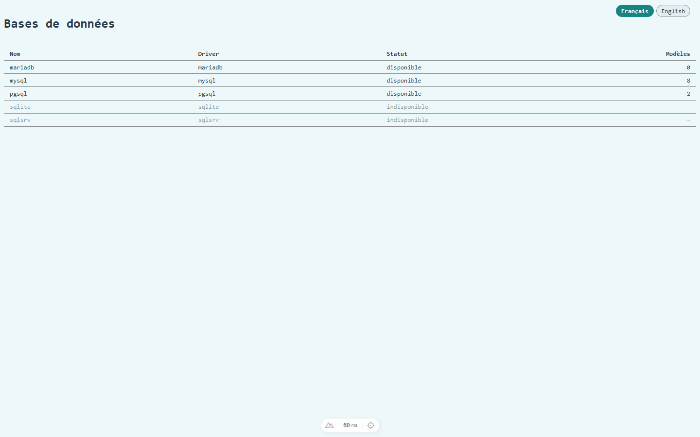 Liste des connexions