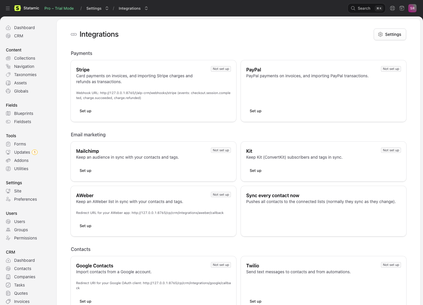 Integrations
