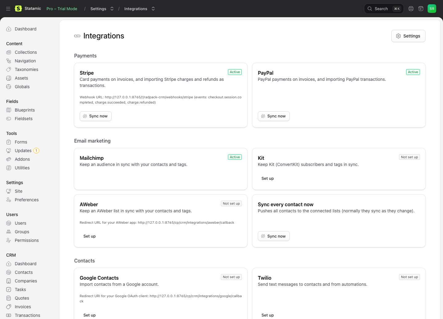 Integrations