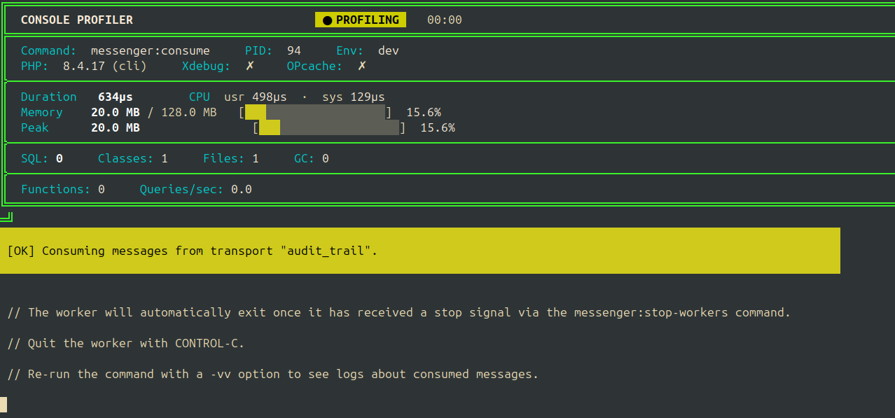 Console Profiler Dashboard