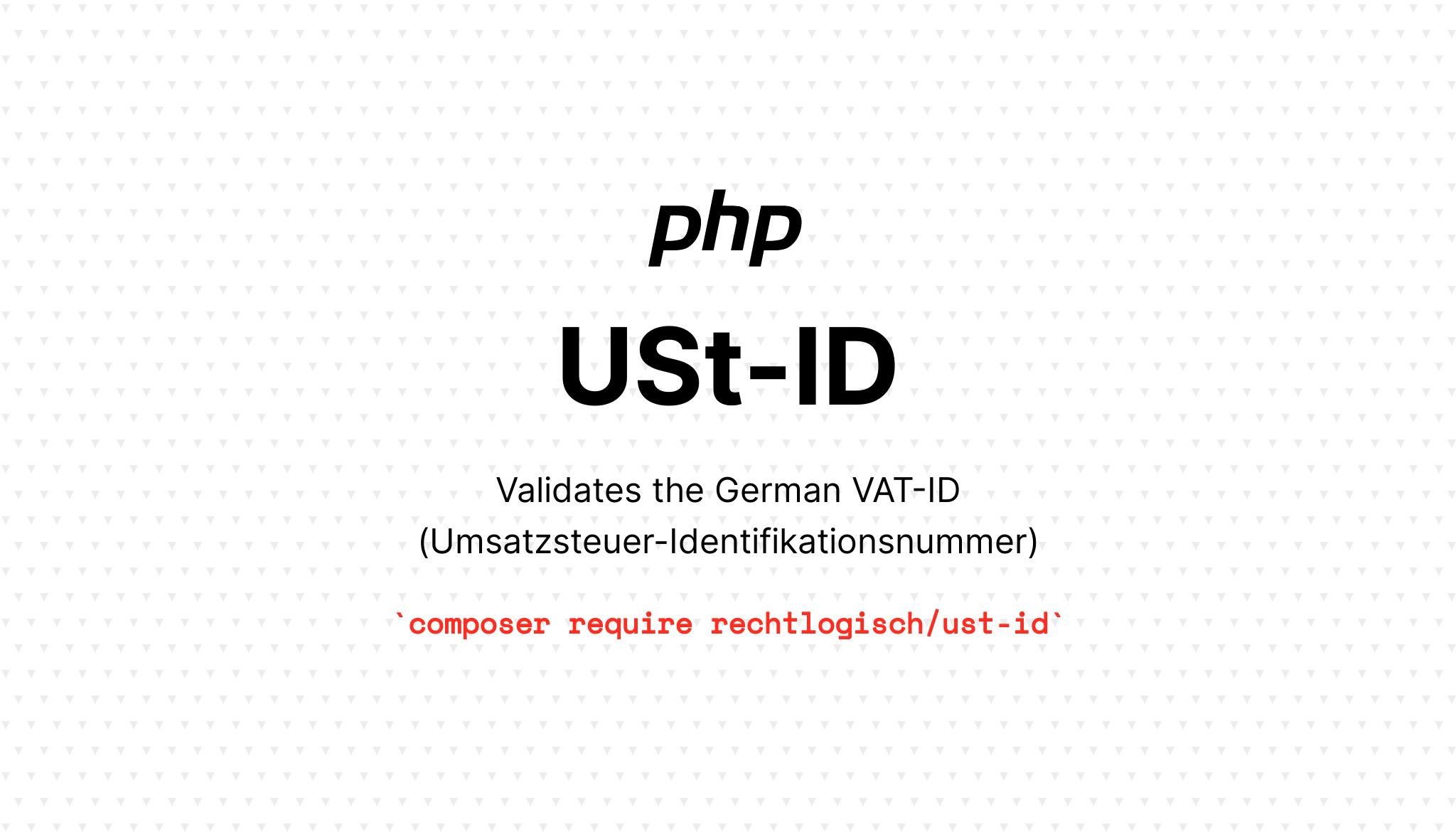 Recht logisch USt-ID banner image