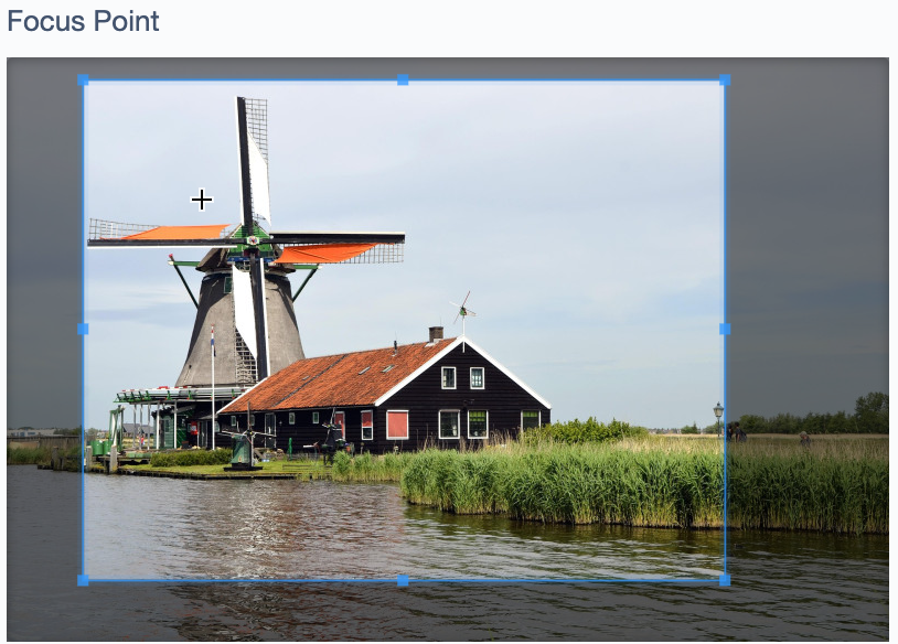 Crop interface in AssetAdmin