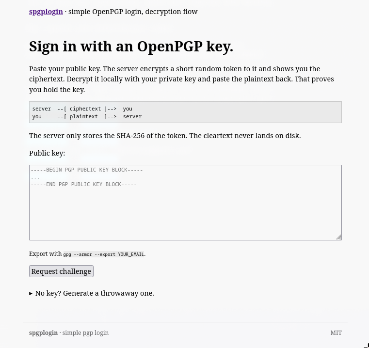 pgplogin demo