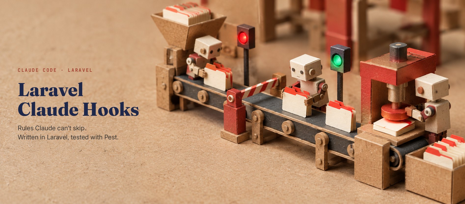 Laravel Claude Hooks: rules Claude can't skip, written in Laravel and tested with Pest