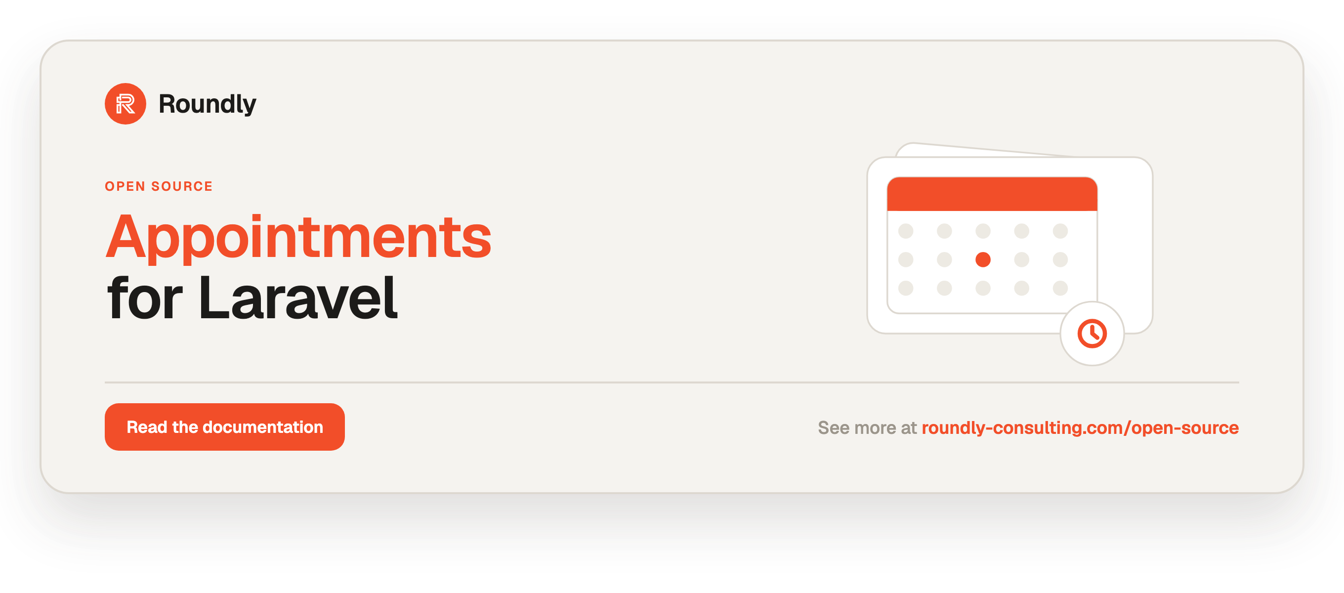 Appointments for Laravel — Roundly open source
