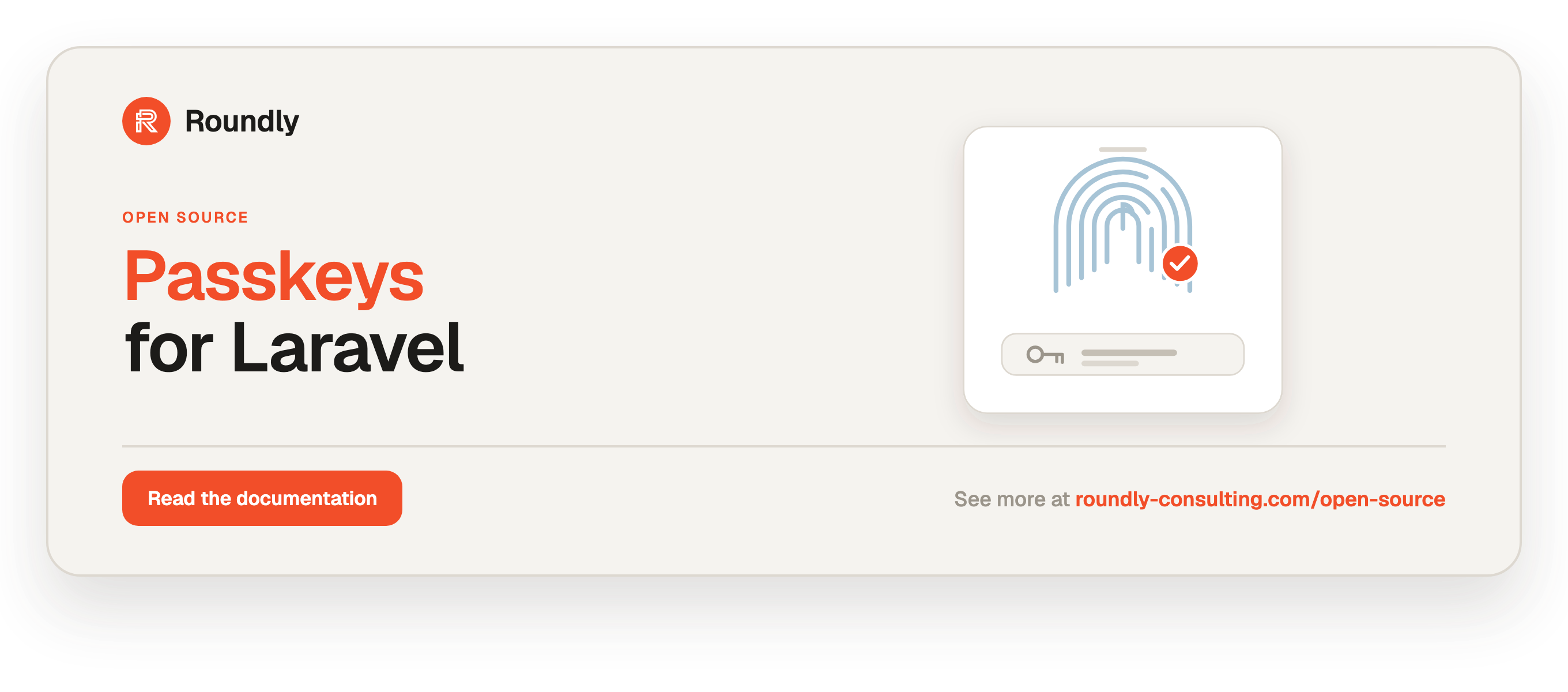 Passkeys for Laravel — Roundly open source